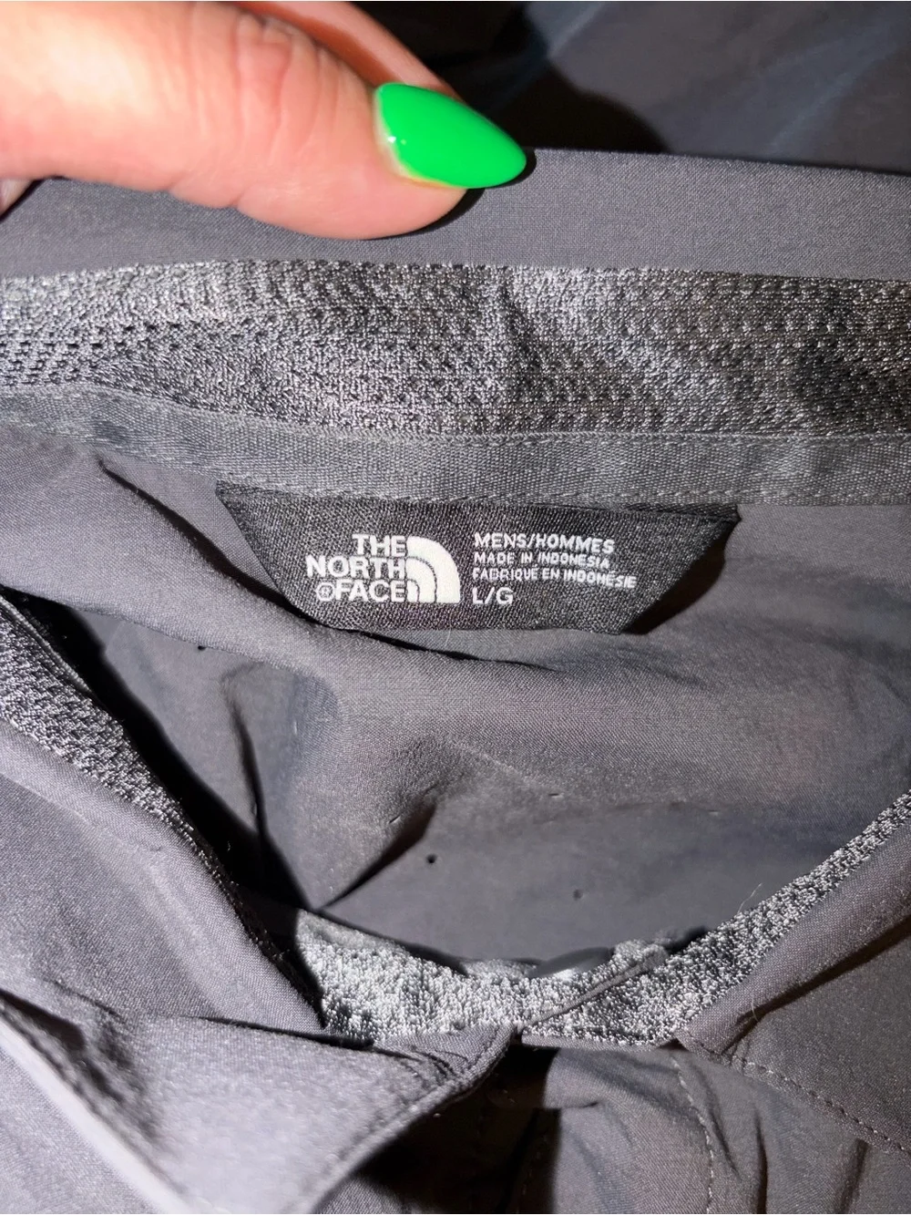 The North Face Dark Gray Long-Sleeve Snap Front Trail Shirt - Size L